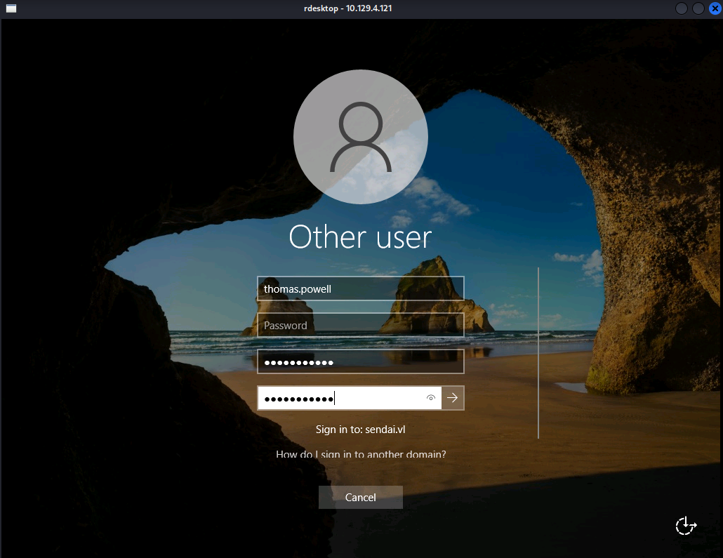 A new prompt will appear, where it’s possible to set a new password